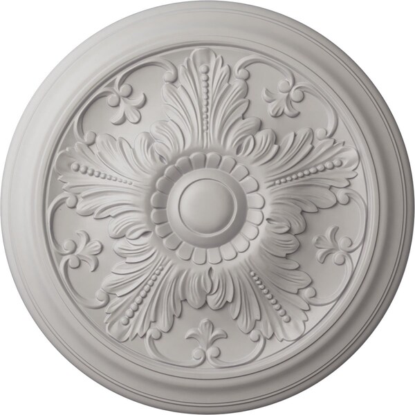 Ekena Millwork Vienna Ceiling Medallion (Fits Canopies up to 3 1/4"), 16 7/8"OD x 5/8"P, Ultra Pure White CM17VIUWF - main
